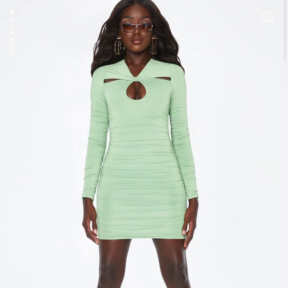 Oh Polly green dress